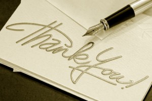 Thank you note